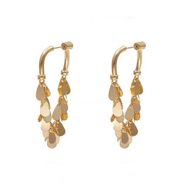 Metallic sequin party dazzling earrings