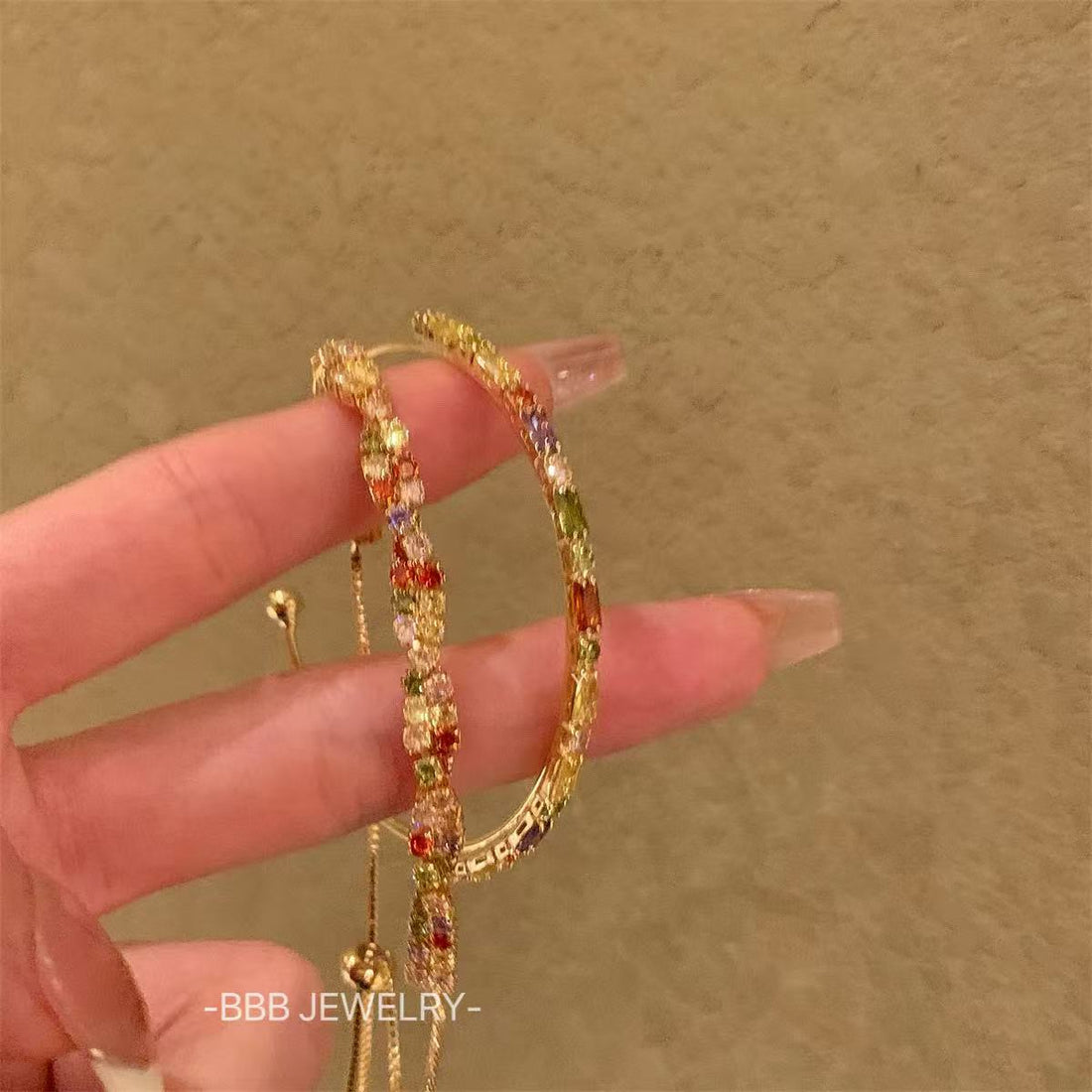 Colorful Dopamine Zircon Bracelet and Bangle