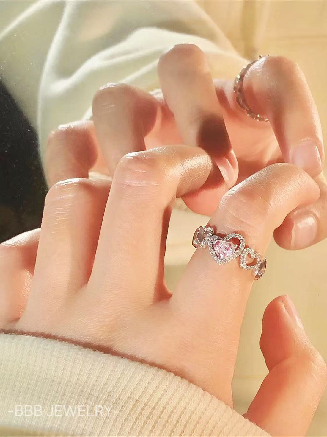925 Silver Guardian Heart Ring