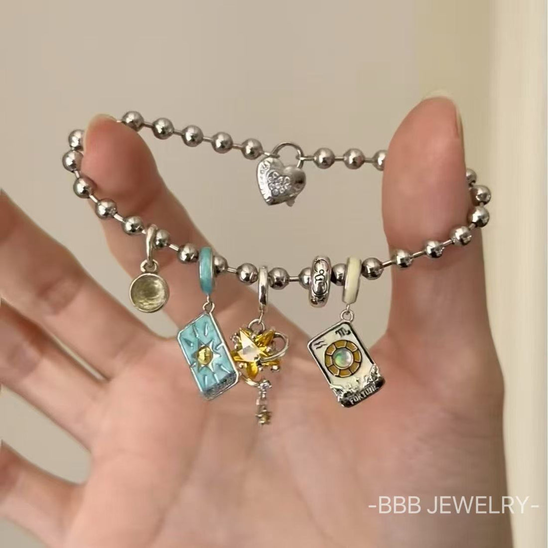 Tarot Card Secret Realm Alloy Zircon bracelet