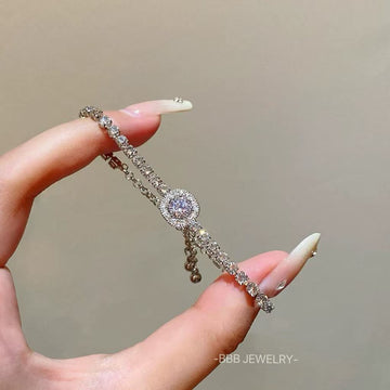 Cube sugar zircon bracelet